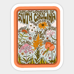 South Carolina Wildflowers Sticker